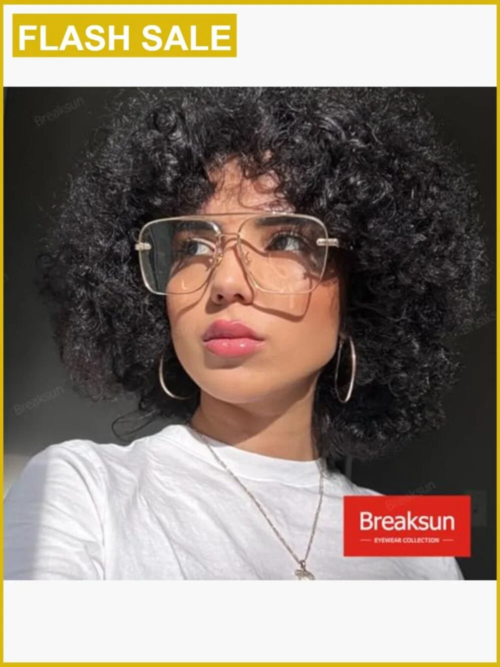 Oversized Square Aviator Sunglasses Metal Frame Tinted Lens Unisex